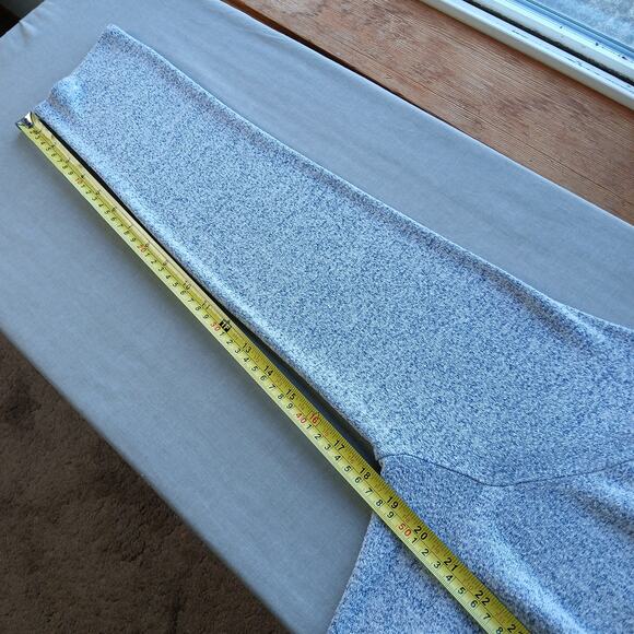 Misia Sweater Tunic Blouse XL blue-grey heather button detail long sleeve scoop - Picture 11 of 12